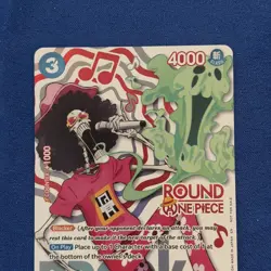 Round 1 Brook English One Piece Promo Op11-056 - Image 2