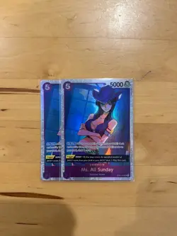 One Piece MS. ALL SUNDAY Nico Robin OP04-064 NM SR English x2 - Image 1