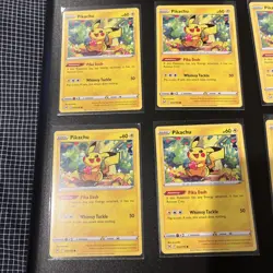 Pikachu 052/196 Common Lost Origin Pokemon Near Mint x 6 cards - Image 2