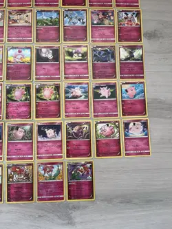 Pokemon TCG Pink Fairy Type Cards Bundle x88 No Doubles Reverse Holo And Rares. - Image 4