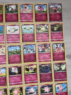 Pokemon TCG Pink Fairy Type Cards Bundle x88 No Doubles Reverse Holo And Rares. - Image 5