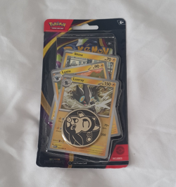 Pokemon TCG Mega Evolution Pitch Black Booster Pack + 3 Promo Cards & Coin - Image 1