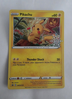 Pokemon TCG Pikachu Swsh: Sword & Shield Promo Cards SWSH153 Holo EN 60HP - Image 1