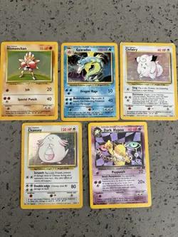 Pokemon TCG 5 Vintage 1999-2000 holo Cards - Image 1