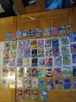 Pokemon TCG Full Art / EX Cards Bundle English / Japanese / Korean 64 Cards NM - Image 1