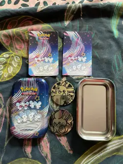 Pokemon TCG: Scarlet & Violet-Paldean Fates Mini Tin (Maushold) - No Cards - Image 1