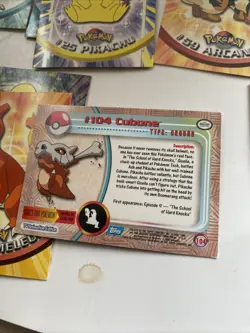 Topps Pokemon Official Trading Card Lot 1999 2000 Vintage 38 Cards + Foil Cubone - Image 4
