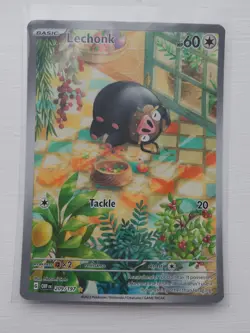 Pokemon Lechonk Holo Card 209/197 Sv03: Obsidian Flames Mint Condition TCG - Image 1