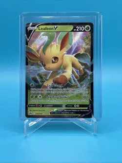 Pokemon TCG Leafeon v Crown Zenith Holo Ultra Rare Card 013/159 - Image 1