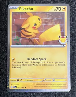 Pikachu (Pokemon Day 2026) Cosmos Holo Promo 051/162 Pokemon Card NM TCG - Image 1