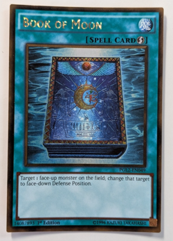 Yugioh TCG Card - 1x Book of Moon - PGL2-EN049 - NM - 1st Edition - Gold Rare - Image 1