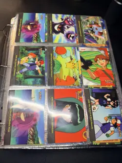 Vintage Pokemon TOPPS Cards Binder Lot ALL Non-Holo 1000+ Cards NM Pack Fresh - Image 1