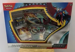 ROARING MOON EX BOX Pokemon TCG 4 Booster Packs + 4 Foil Promo Cards SEALED NEW - Image 1