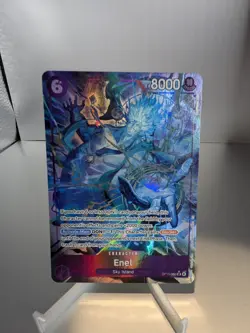 Bandai One Piece Card Game Enel OP15-060 SEC Alt Art Foil 8000 - Image 1
