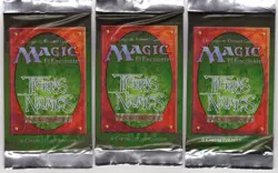 Magic The Gathering Homelands (Spanish) (3) Booster Packs of 8 Cards Each - Image 1