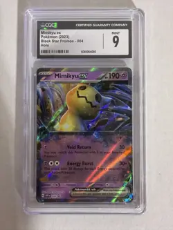 Mimikyu ex #4 CGC 9 MINT– Scarlet Violet Holo Rare Pokemon Card Black Star Promo - Image 1