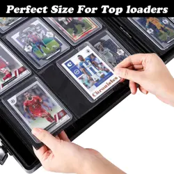 Toploader Binder For Trading Cards, Hard Cases, Holds 216 Toploaders, 9 Pocket - Image 5