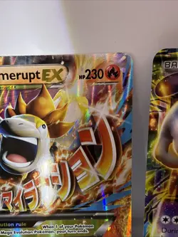 Pokemon Jumbo 8 Card Lot Lucario, Charizard, Meowth, Mewtwo Ex, Dialga HP-NM - Image 3