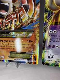 Pokemon Jumbo 8 Card Lot Lucario, Charizard, Meowth, Mewtwo Ex, Dialga HP-NM - Image 4