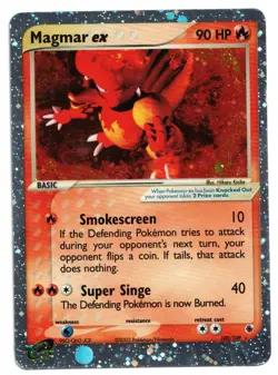Pokemon Card: Magmar EX 100/109 EX Ruby Sapphire Set Vintage Ultra Rare! GD - Image 1