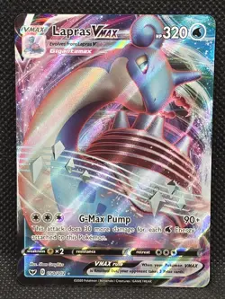 Lapras VMAX SWSH01: Sword & Shield Base Set 050/202 Ultra Rare 2020 Pokemon Card - Image 1