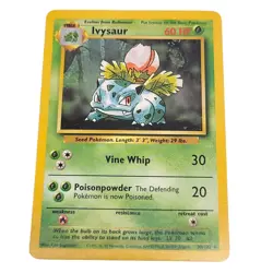 VINTAGE 1999 IVYSAUR Base Set 30/102 WOTC Pokemon Card Vine Whip - Image 1
