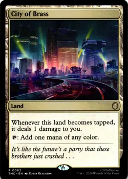 MTG City of Brass NM R 62 Commander: Teenage Mutant Ninja Turtles - Image 1