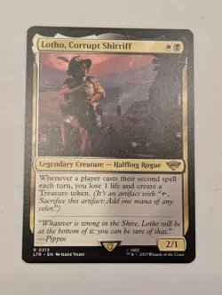 Magic The Gathering (MTG): Lotho, Corrupt Shirriff - The Lord of the Rings NM - Image 1
