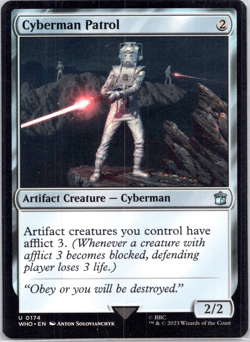 Cyberman Patrol U Universes Beyond: Doctor Who 174 NM - Image 1