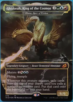 Ghidorah, King of the Cosmos Illuna, Apex of Wishes (Godzilla) FOIL NM 522203 - Image 1