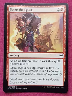 Magic The Gathering KALDHEIM FOIL SEIZE THE SPOILS red card MTG - Image 1