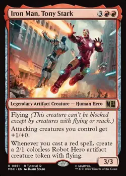 Iron Man, Tony Stark Marvel Super Heroes Commander #851 Magic TCG - Image 1