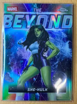2026 Topps Chrome Marvel Comics She-Hulk The Beyond TB-17 Insert - Image 1