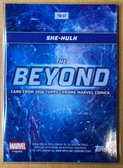 2026 Topps Chrome Marvel Comics She-Hulk The Beyond TB-17 Insert - Image 2