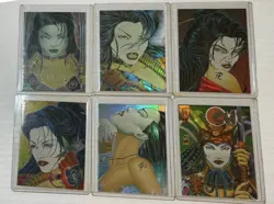 1995 SHI CHROMIUM MAGNACHROME CHASE CARD SUBSET M1-M6 COMIC IMAGES 6 CARDS NM+ - Image 1