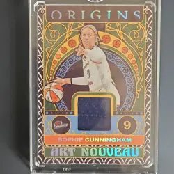 Panini 2023 Origins WNBA Art Nouveau Patch Sophie Cunningham "Point" Fever - Image 1