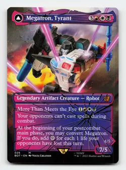 Megatron, Tyrant (Shattered Glass) Transformers Magic The Gathering Card - Image 1