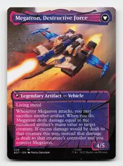 Megatron, Tyrant (Shattered Glass) Transformers Magic The Gathering Card - Image 2