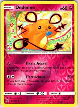 Dedenne 88/131 Uncommon Forbidden Light Pokemon Reverse Holo Near Mint - Image 1