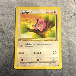 Pokemon TCG Jigglypuff Common 54/64 Unlimited WOTC 1999 English 60 HP Basic - Image 1