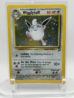 Wigglytuff 19/130 Base Set 2 2000 Holo 80HP Holo Rare English - Image 1
