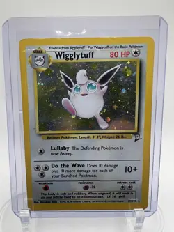 Wigglytuff 19/130 Base Set 2 2000 Holo 80HP Holo Rare English - Image 2