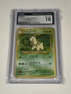 VINTAGE Pokemon Card TCG Bayleef No. 153 Neo Premium File Promo CGC 10 GEM MINT - Image 1