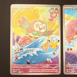 Popplio Rowlet Litten MEP 043 044 045 Pokemon 30th Anniversary First Partner NM - Image 2