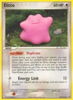 Ditto 35/113 Uncommon Delta Species Yuka Morii Pokemon Card DM - Image 1