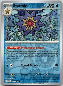 Starmie 121/165 151 Pokemon Reverse Holo NM/M - Image 1