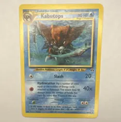Pokemon TCG Kabutops 9/62 Fossil Holo Rare English 1999 Unlimited - Image 1