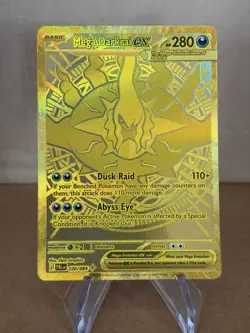 Pokemon TCG Pitch Black Mega Darkrai ex Gold Mega Hyper Rare 120/084 - Image 1