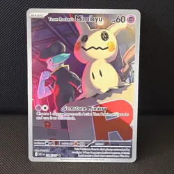 Nintendo Team Rocket's Mimikyu 238/217 Illus Rare Holo Full Art English - Image 1