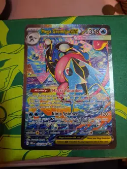 Pokemon TCG Mega Greninja EX 116/086 SIR, Factory Edge Lift, OBO - Image 4